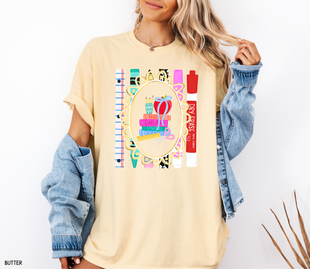 Teacher Subjects Comfort Colors T-Shirt