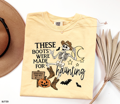 These Boots Were Made for Haunting Adult Comfort Colors T-Shirt