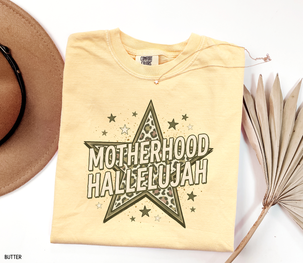 Motherhood Hallelujah Adult Comfort Colors T-Shirt