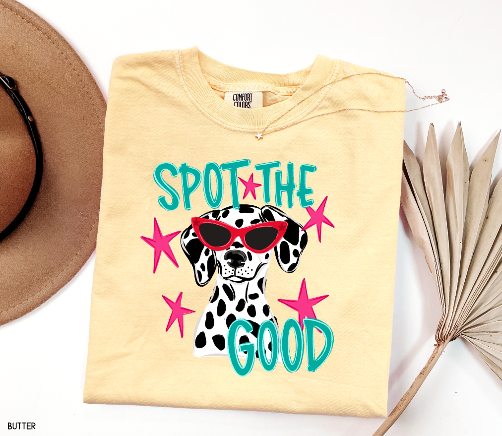 Spot The Good Dalmatian Adult Comfort Colors T-Shirt