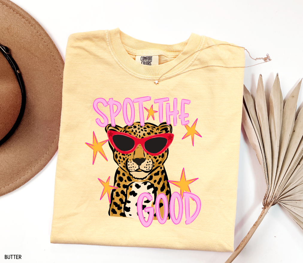 Spot The Good Leopard Comfort Colors T-Shirt