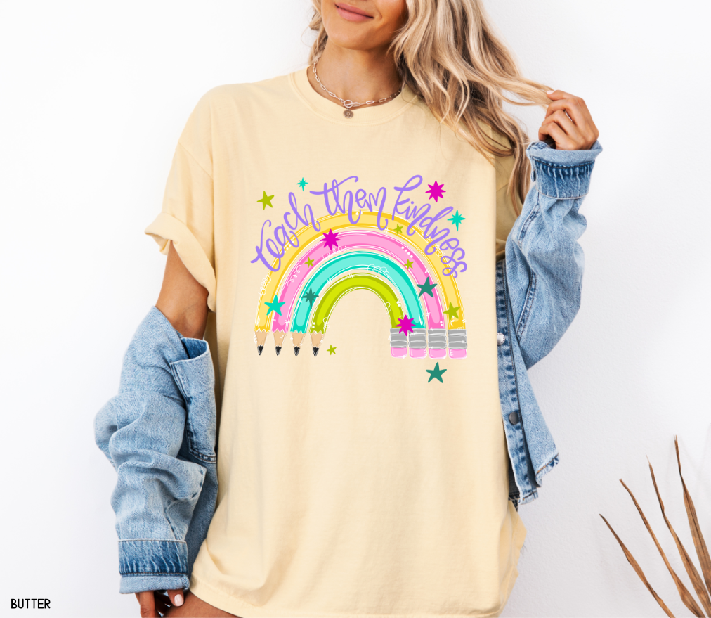 Teach Them Kindness Adult Comfort Colors T-Shirt