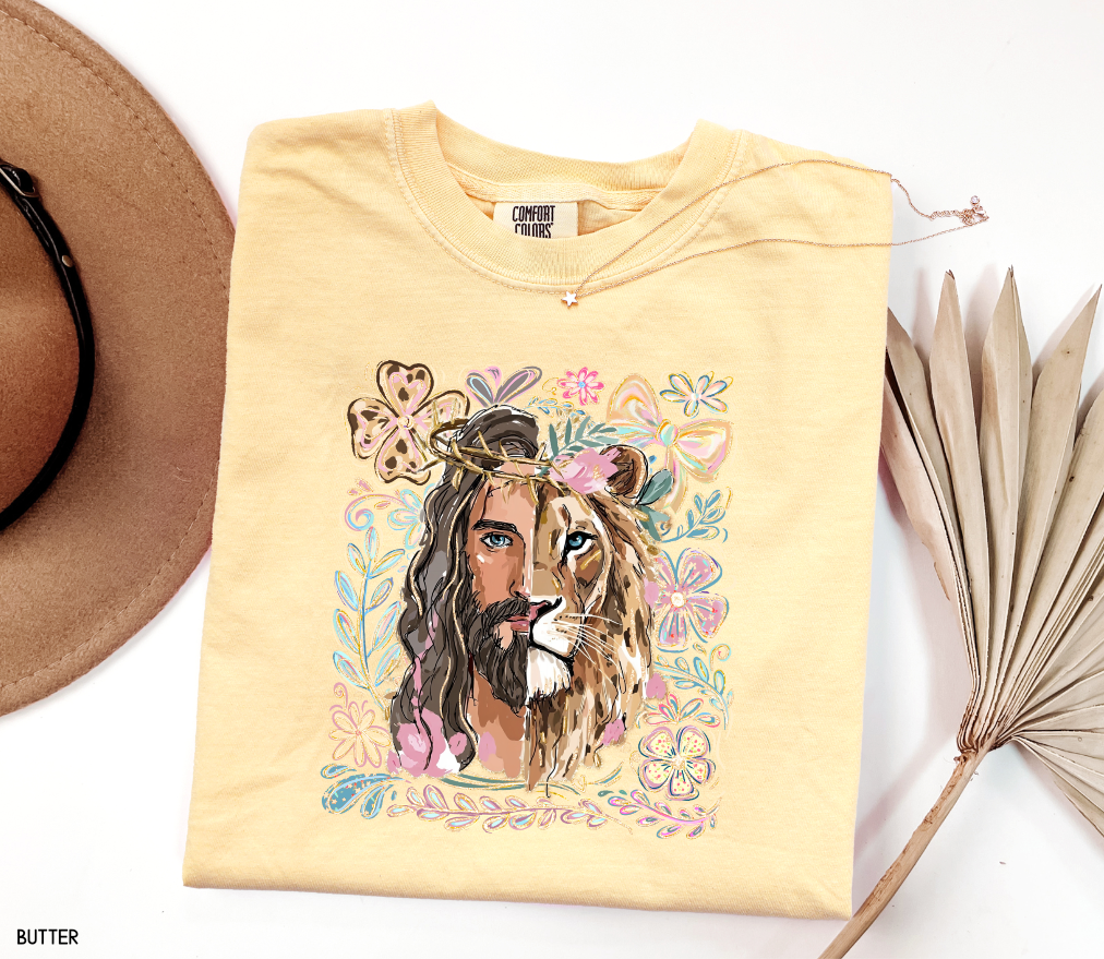 Jesus Lion of Judah Adult Comfort Colors T-Shirt