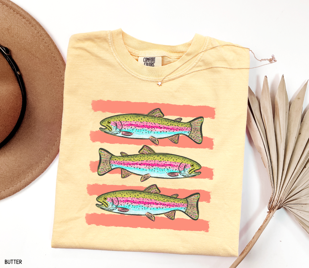 Funny Trout Adult Comfort Colors T-Shirt