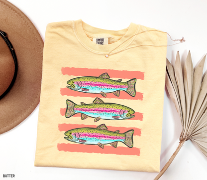 Funny Trout Adult Comfort Colors T-Shirt