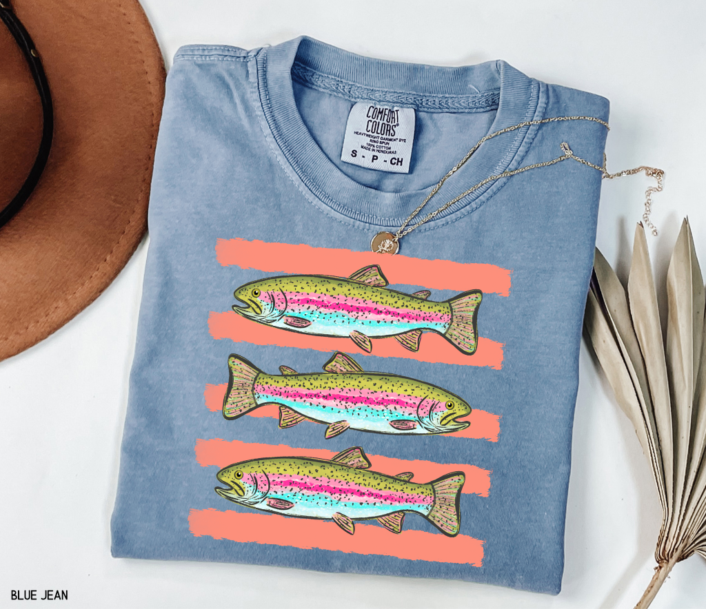 Funny Trout Adult Comfort Colors T-Shirt