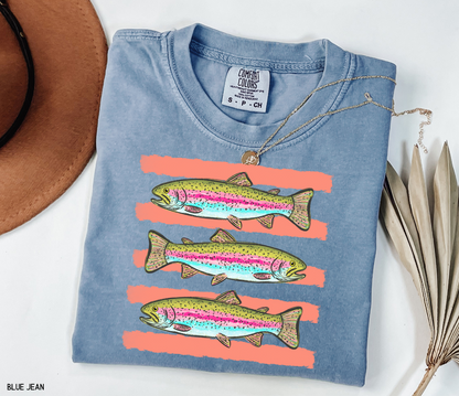 Funny Trout Adult Comfort Colors T-Shirt