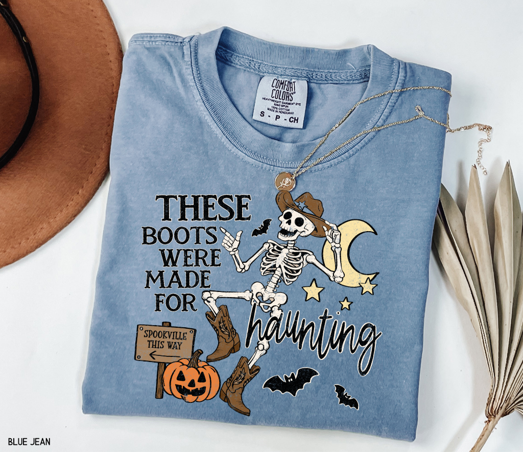These Boots Were Made for Haunting Adult Comfort Colors T-Shirt