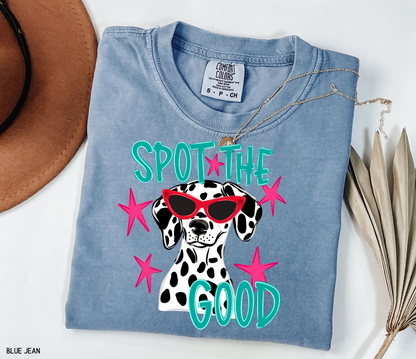 Spot The Good Dalmatian Adult Comfort Colors T-Shirt