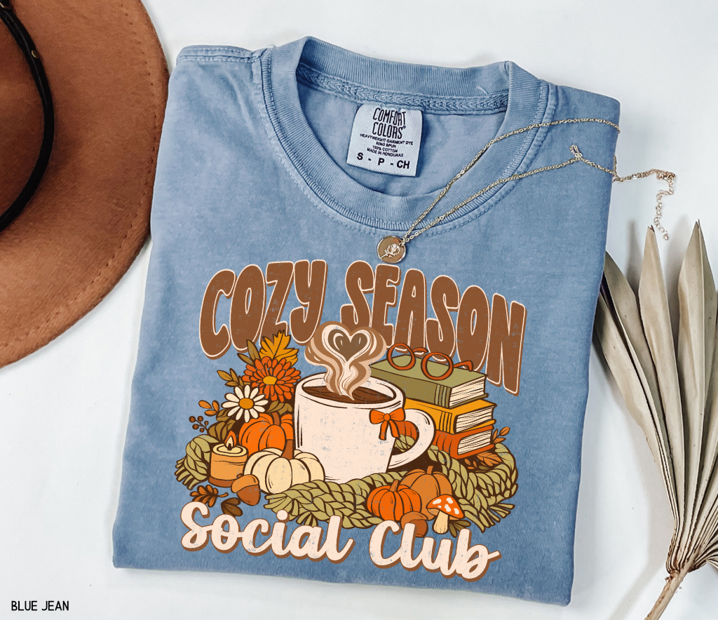 Cozy Season Social Club Adult Comfort Colors T-Shirt