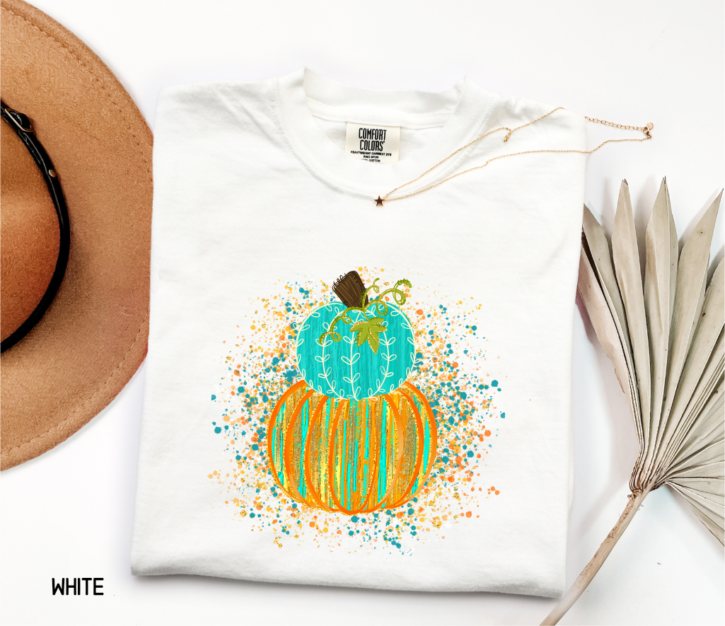 Colorful Pumpkin Adult Comfort Colors T-Shirt