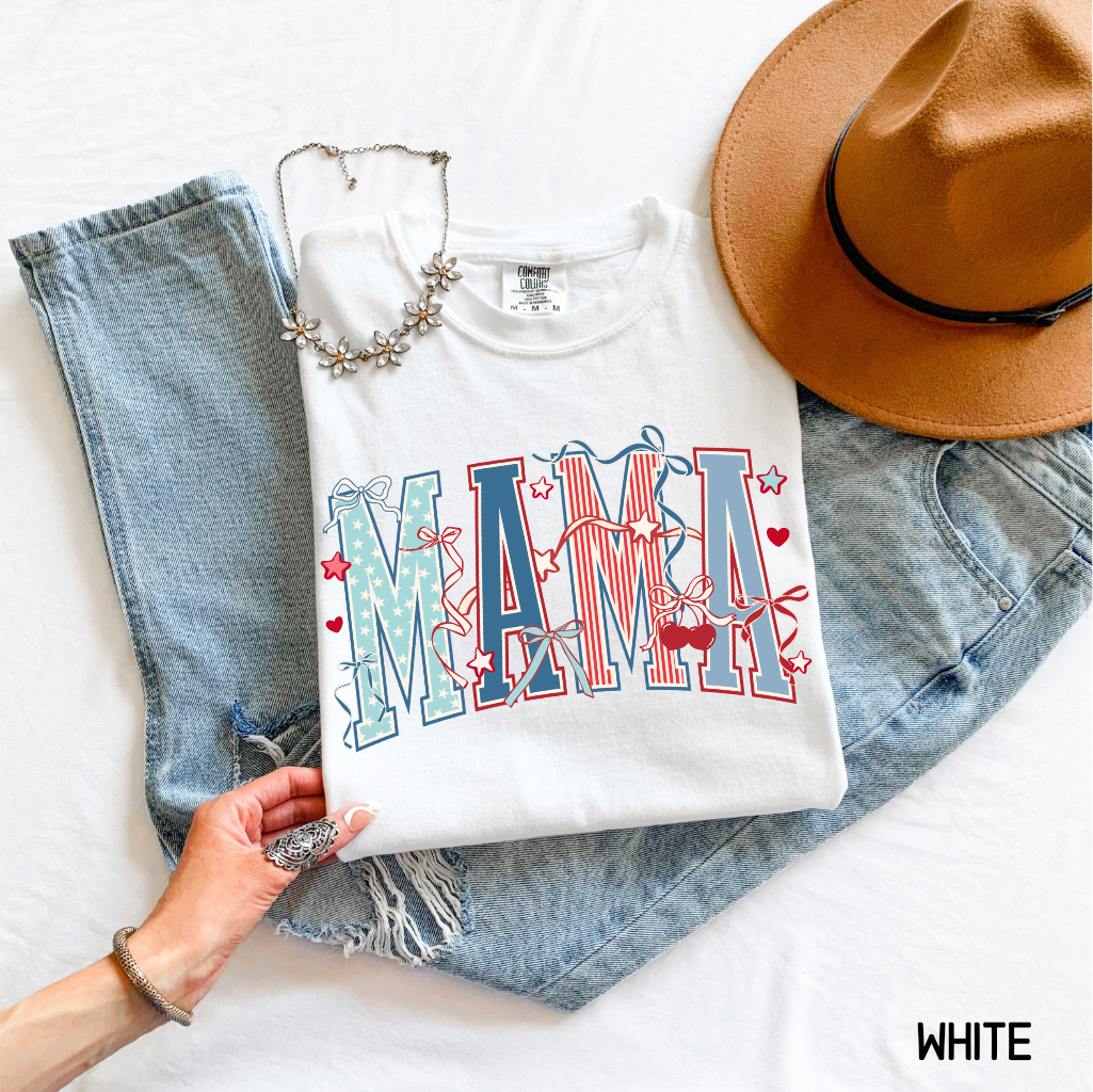 Patriotic Mama Adult Comfort Colors T-Shirt