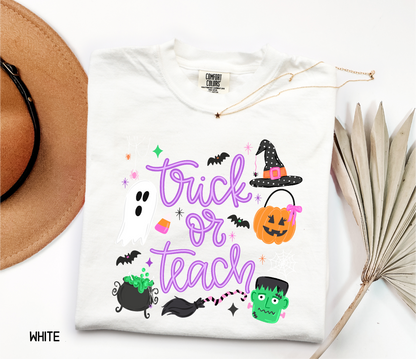 Trick or Teach Adult Comfort Colors T-Shirt