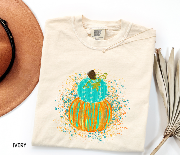 Colorful Pumpkin Adult Comfort Colors T-Shirt