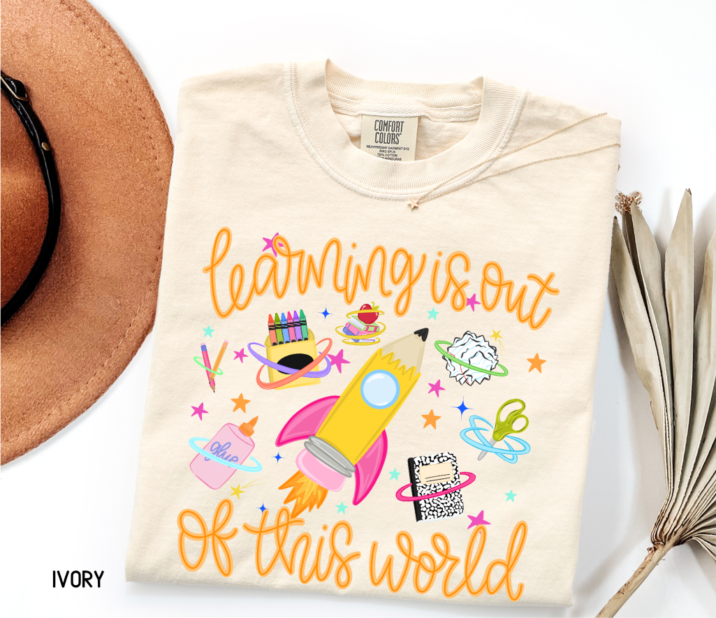 Learning is Out of This World Adult Comfort Colors T-Shirt