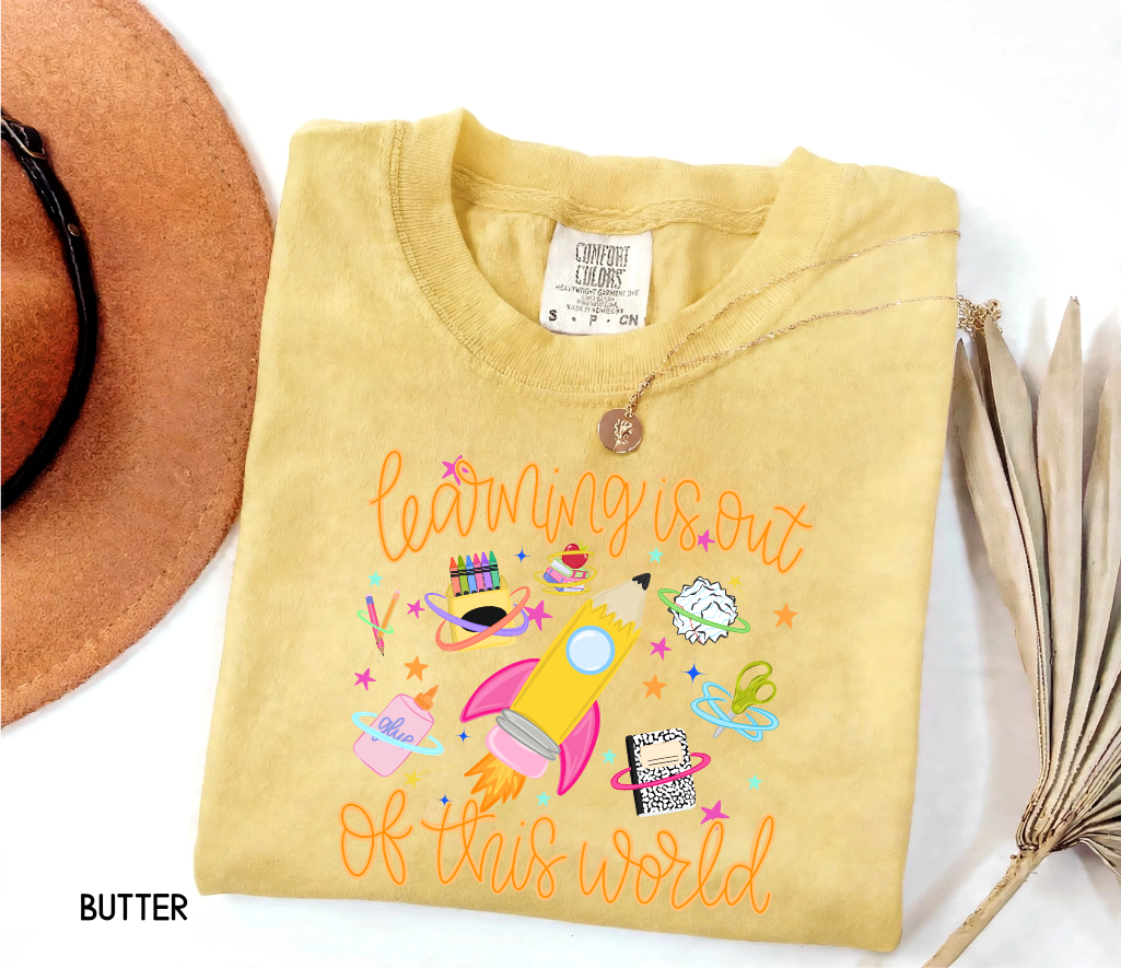 Learning is Out of This World Adult Comfort Colors T-Shirt