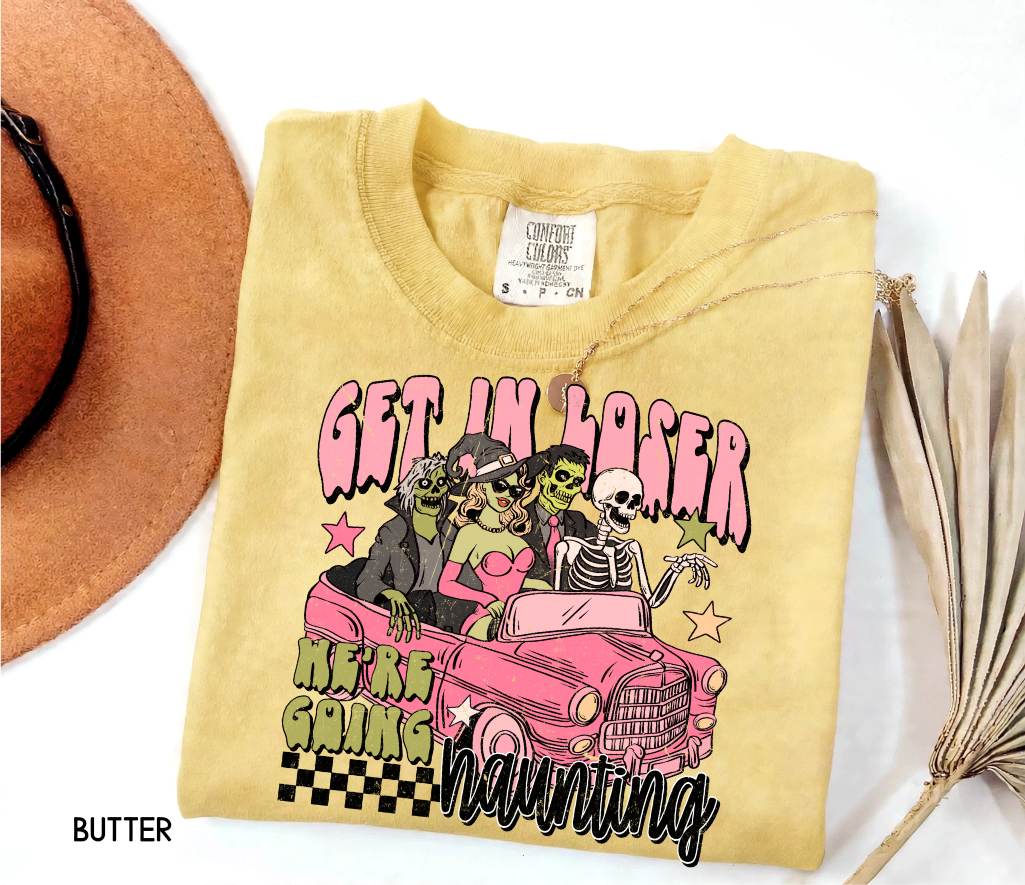Get in Loser Halloween Adult Comfort Colors T-Shirt