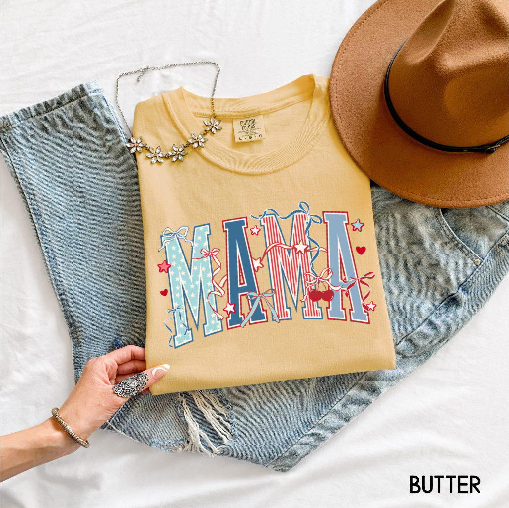 Patriotic Mama Adult Comfort Colors T-Shirt