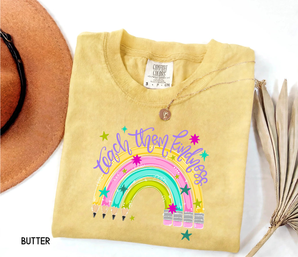 Teach Them Kindness Adult Comfort Colors T-Shirt