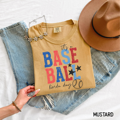 It's a Baseball Kinda Day Comfort Colors Adult T-Shirt