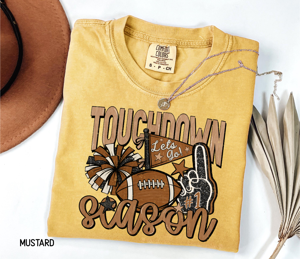 Touchdown Season Adult Comfort Colors T-Shirt