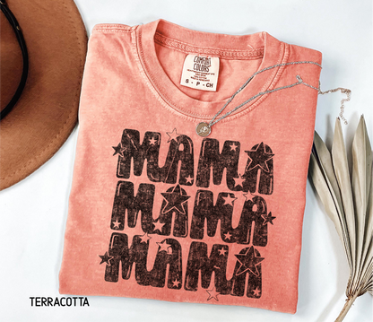 Mama with Stars Adult Comfort Colors T-Shirt