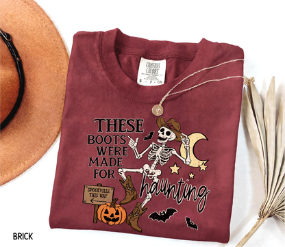 These Boots Were Made for Haunting Adult Comfort Colors T-Shirt