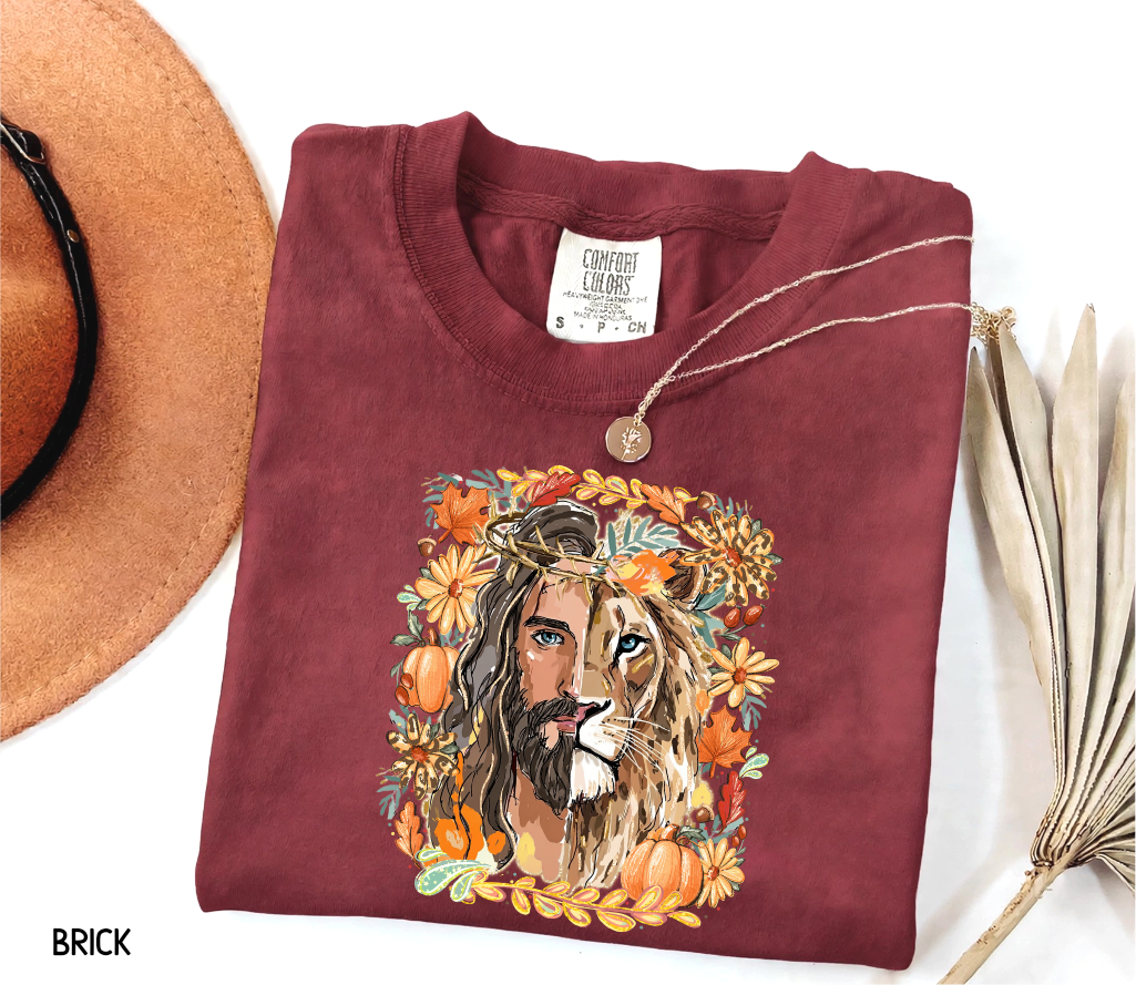 Jesus Lion of Judah Adult Comfort Colors T-shirt
