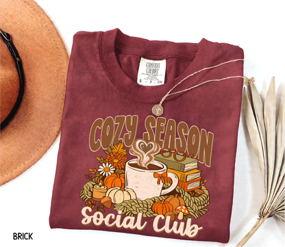Cozy Season Social Club Adult Comfort Colors T-Shirt