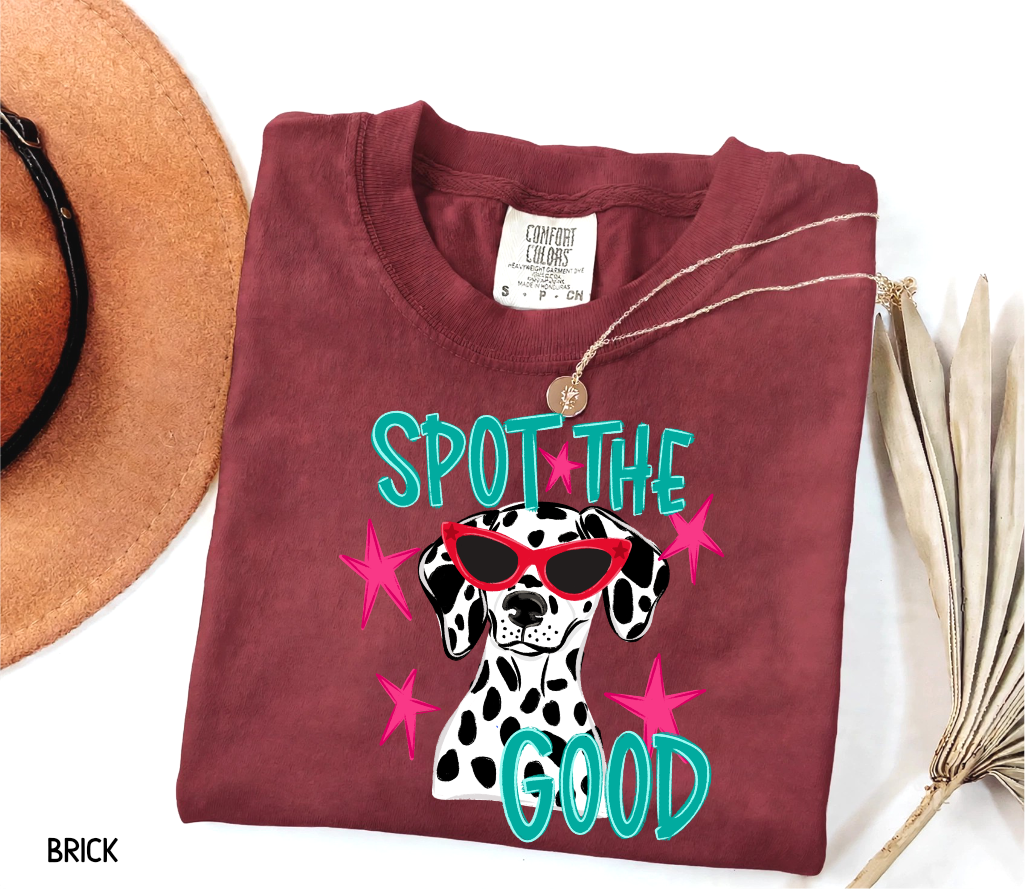 Spot The Good Dalmatian Adult Comfort Colors T-Shirt