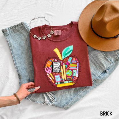 Teacher Supplies Adult Comfort Colors T-Shirt