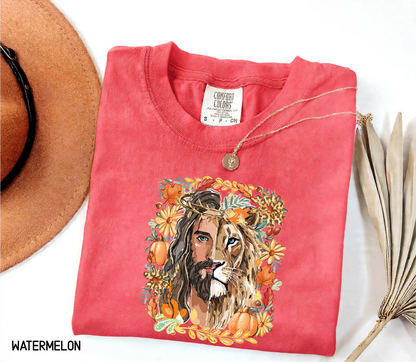 Jesus Lion of Judah Adult Comfort Colors T-shirt