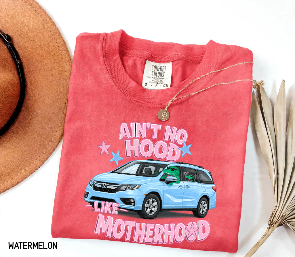 Ain't No Hood Like Motherhood Adult Comfort Colors T-shirt