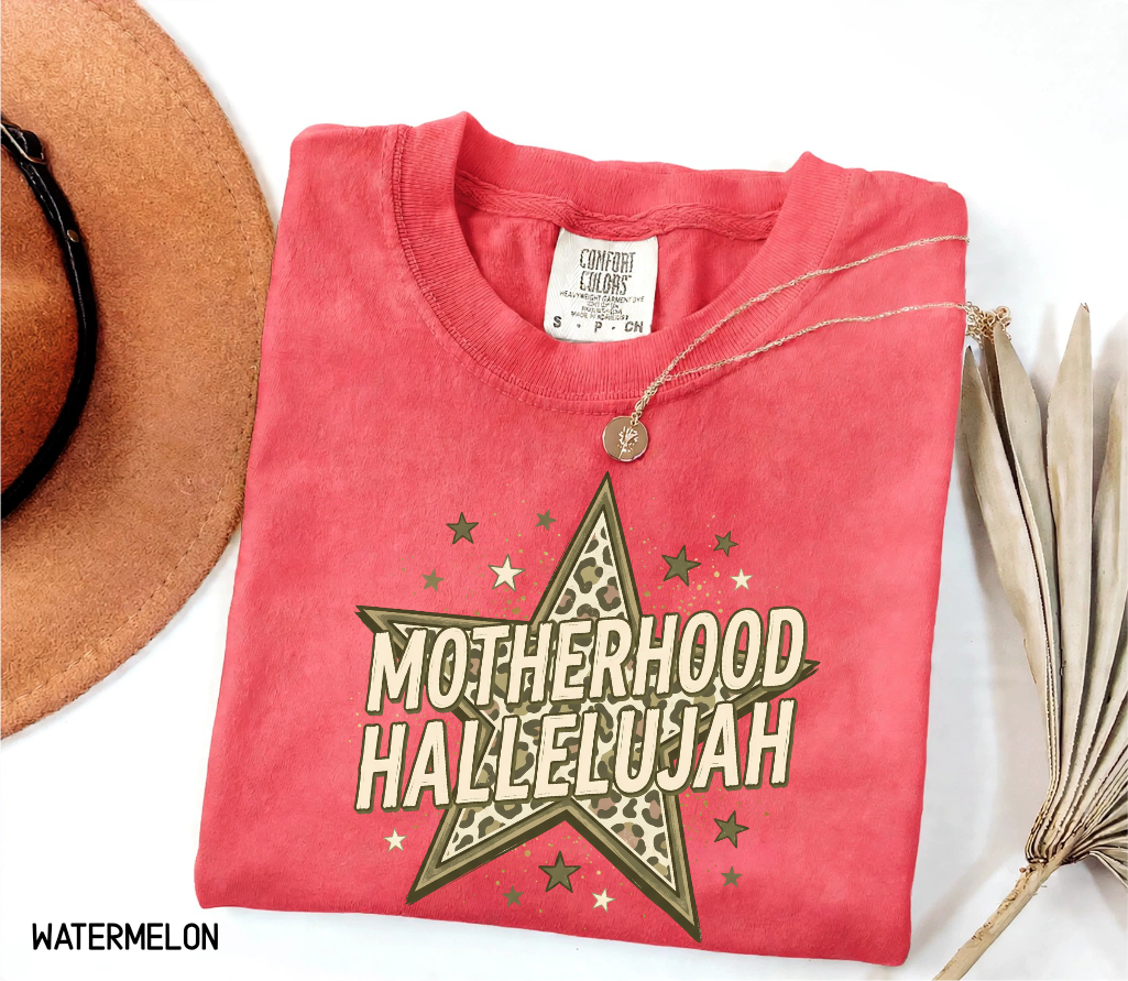 Motherhood Hallelujah Adult Comfort Colors T-Shirt