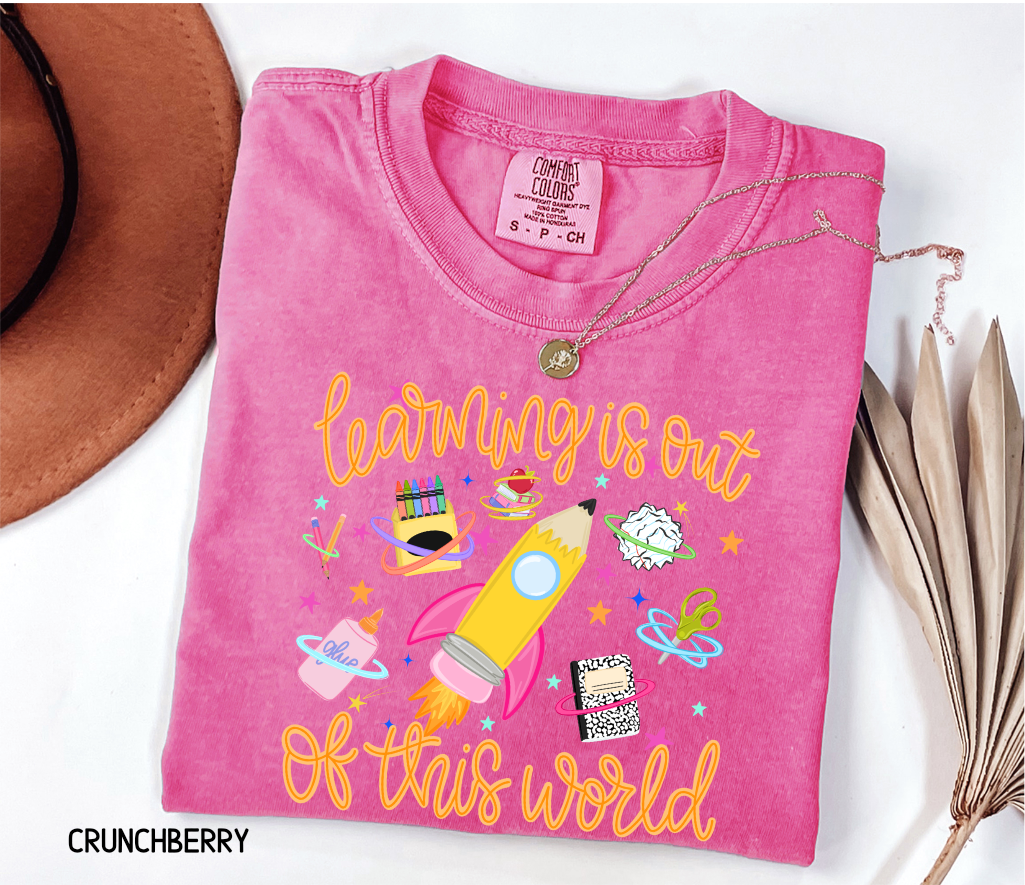 Learning is Out of This World Adult Comfort Colors T-Shirt