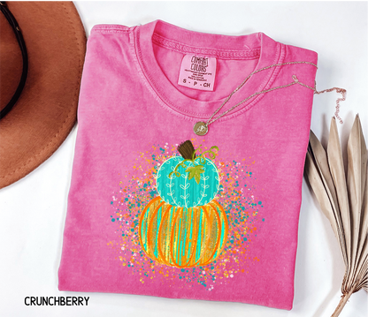 Colorful Pumpkin Adult Comfort Colors T-Shirt
