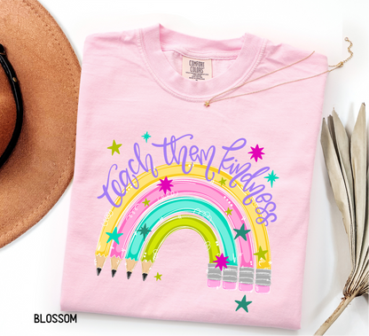 Teach Them Kindness Adult Comfort Colors T-Shirt