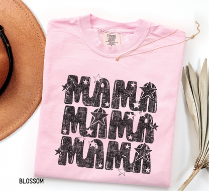 Mama with Stars Adult Comfort Colors T-Shirt