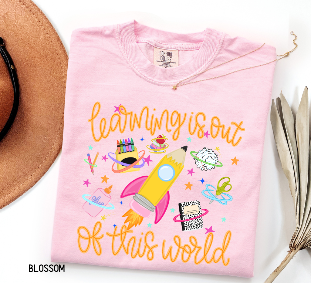 Learning is Out of This World Adult Comfort Colors T-Shirt