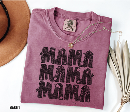 Mama with Stars Adult Comfort Colors T-Shirt