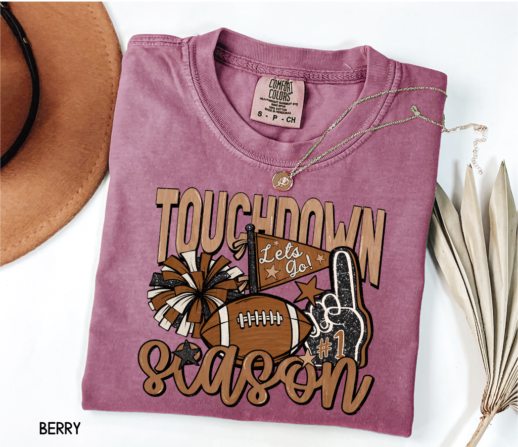 Touchdown Season Adult Comfort Colors T-Shirt