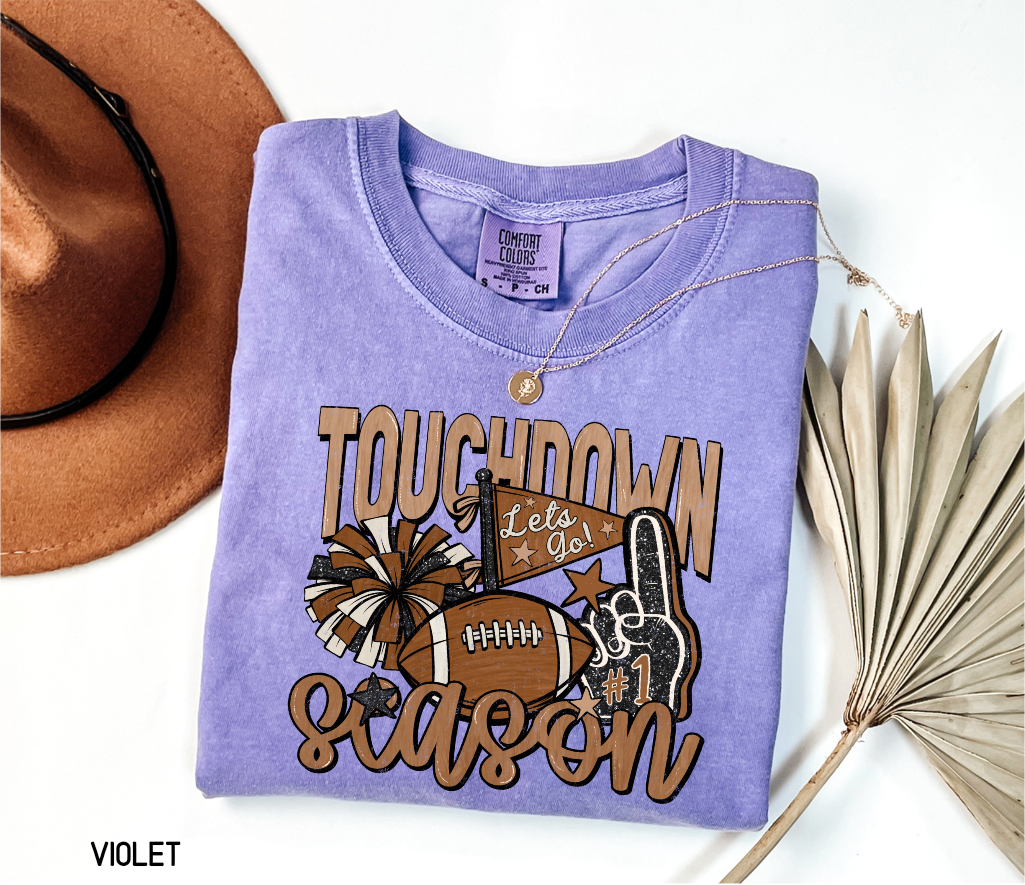 Touchdown Season Adult Comfort Colors T-Shirt