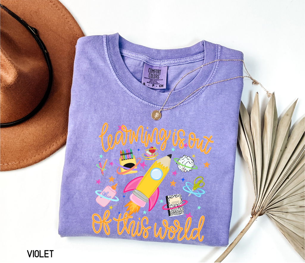 Learning is Out of This World Adult Comfort Colors T-Shirt