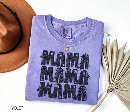 Mama with Stars Adult Comfort Colors T-Shirt