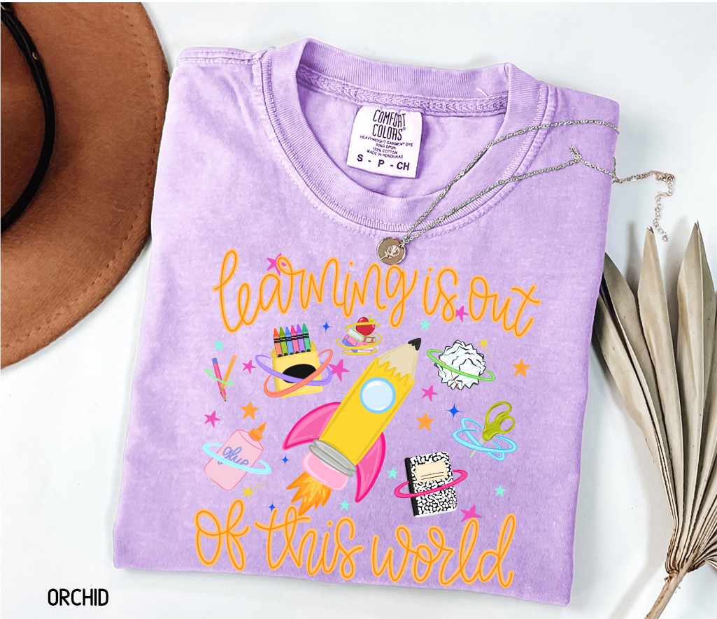Learning is Out of This World Adult Comfort Colors T-Shirt