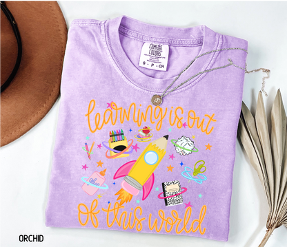 Learning is Out of This World Adult Comfort Colors T-Shirt