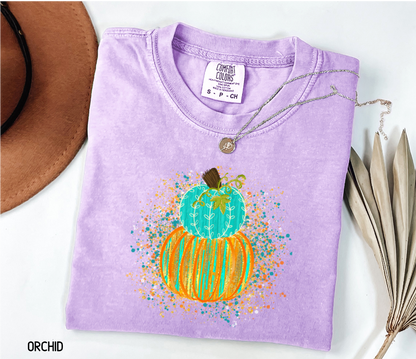Colorful Pumpkin Adult Comfort Colors T-Shirt