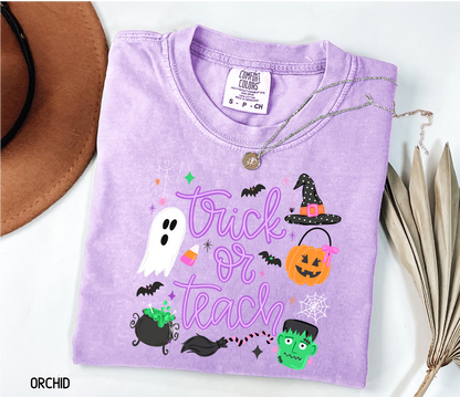 Trick or Teach Adult Comfort Colors T-Shirt