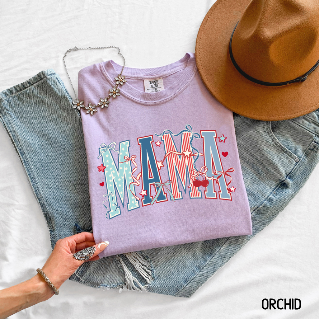 Patriotic Mama Adult Comfort Colors T-Shirt
