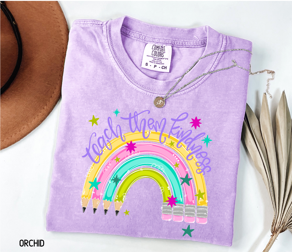 Teach Them Kindness Adult Comfort Colors T-Shirt